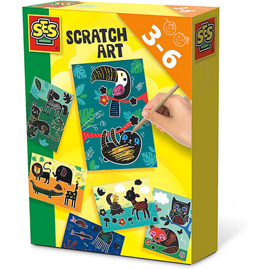 SES 14622 SES creative - Scratch Art - Kratzbilder - Tiere