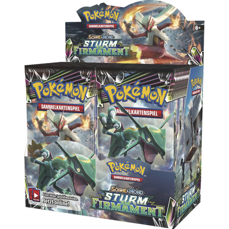 Pokémon Company 45044 Pokémon Company - # 7 - Sonne & Mond - Sturm am Firmament - Booster - Deutsche Ausgabe