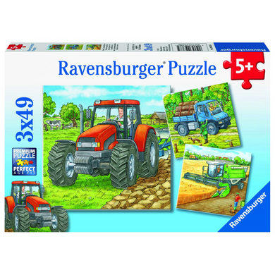 Ravensburger 09388 Kinder-Puzzle - # 49 - Große Landmaschinen