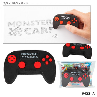 Depesche 6422 Monster Cars - Radierer in Controller Form