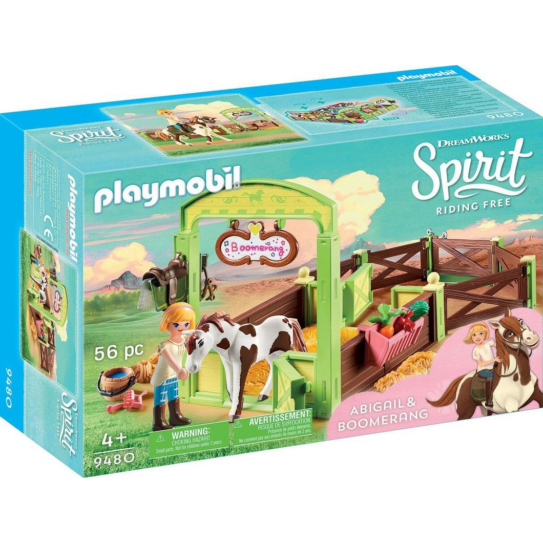 Playmobil 9480 Spirit - Pferdebox Abigail & Boomerang