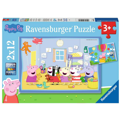 Ravensburger 05574 Kinder-Puzzle - Peppas Abenteuer (2x12 Teile)