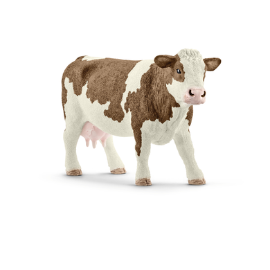 Schleich 13801 Farm World - Fleckvieh Kuh - braun-weiß