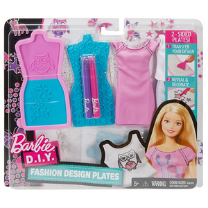 Mattel DYV67 Barbie - Mode-Muster Set - lila-türkis
