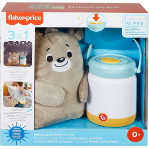 Mattel GRR00 Fisher Price - Bärchenbaby-Kuscheltier - Nachtlicht - Sternen-Projektion