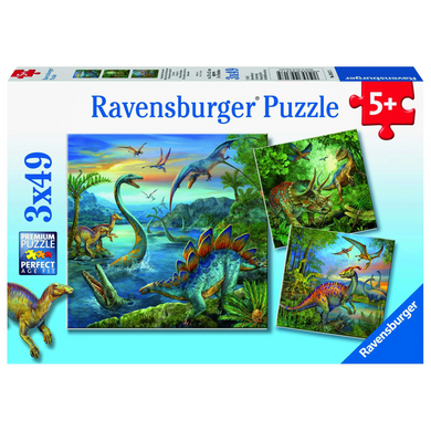 Ravensburger 09317 Kinder-Puzzle - Faszination Dinosaurier (3x49 Teile)