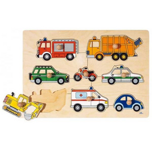 goki 57632 Holzpuzzle - Steckpuzzle sortiert