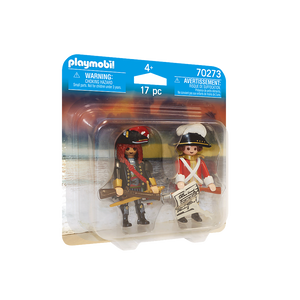 Playmobil 70273 Duo Pack - Piratenkapitän und Rotrock
