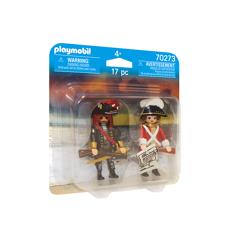 Playmobil 70273 Duo Pack - Piratenkapitän und Rotrock