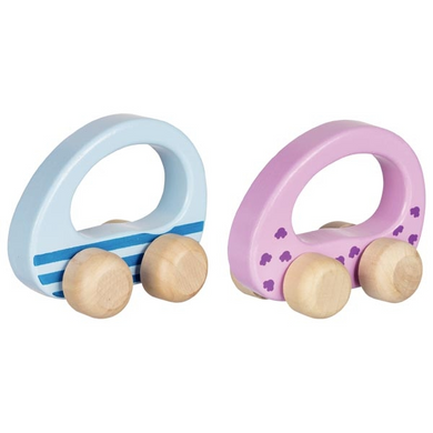 goki 55952 Babyartikel - Fahrzeuge (rosa oder blau)