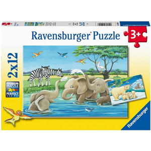 Ravensburger 05095 Kinder-Puzzle - # 12 - Tierkinder aus aller Welt