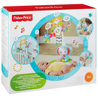Mattel BFR22 Fisher Price - 4-in-1 Tierfreunde Mobile