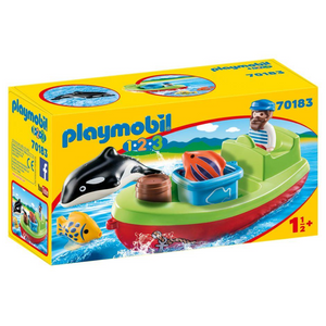 Playmobil 70183 Playmobil 1-2-3 - Seemann mit Fischerboot