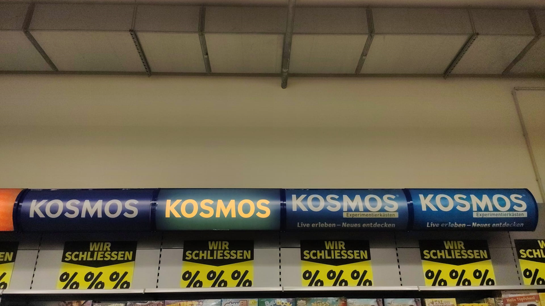 Leuchtschild zum Einhängen - Breite 1 Meter - Ladenausstattung - GEBRAUCHT - #2097