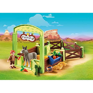 Playmobil 70120 Spirit - Pferdebox Snips & Herr Karotte