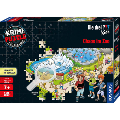 Kosmos 069799 Die 3 Fragezeichen ??? Kids - # 150 - Krimi-Puzzle - Chaos im Zoo