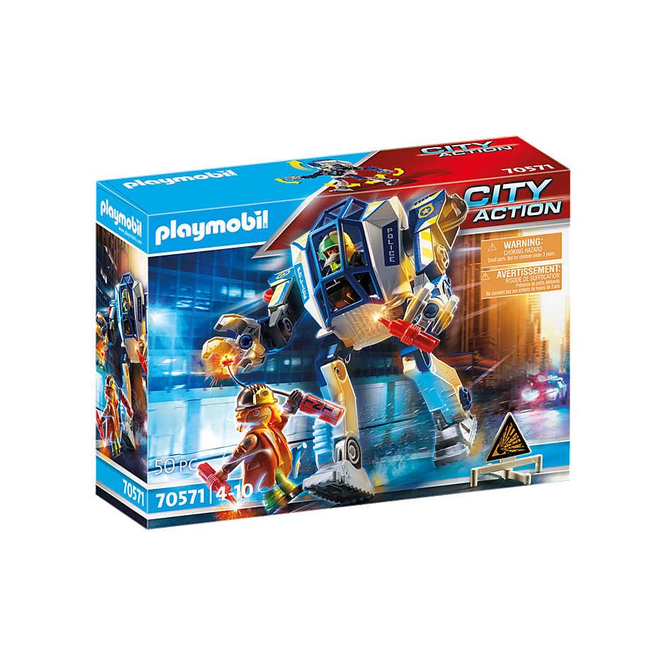 Playmobil 70571 City Action - Polizei-Roboter: Spezialeinsatz