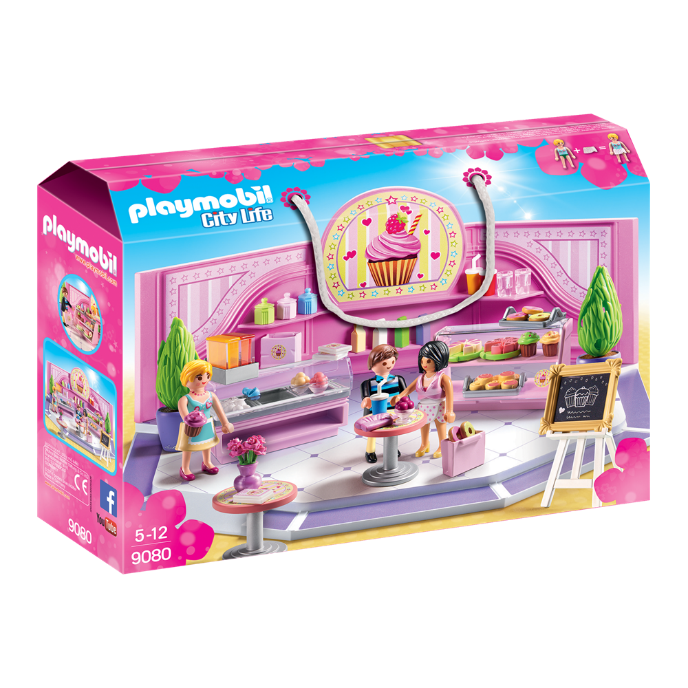 Playmobil 9080 City Life - Shopping-Center - Café Cupcake