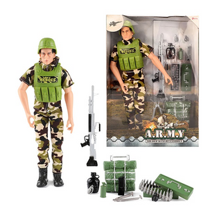 Toi-toys 15452A Army - Action-Figur -  Soldat mit Zubehör - ca. 30cm