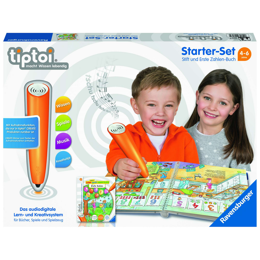 Ravensburger 00803 tiptoi - Starter-Set: Stift und Erste Zahlen-Buch