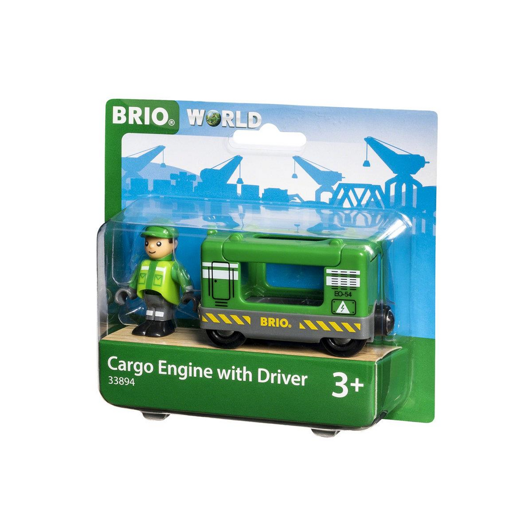 Ravensburger 33894 BRIO - Frachtlok mit Fahrer