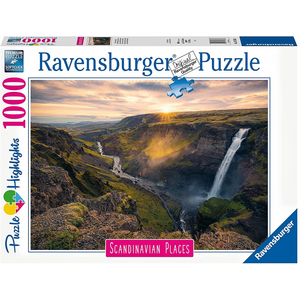 Ravensburger 16738 Erwachsenen-Puzzle - Haifoss auf Island