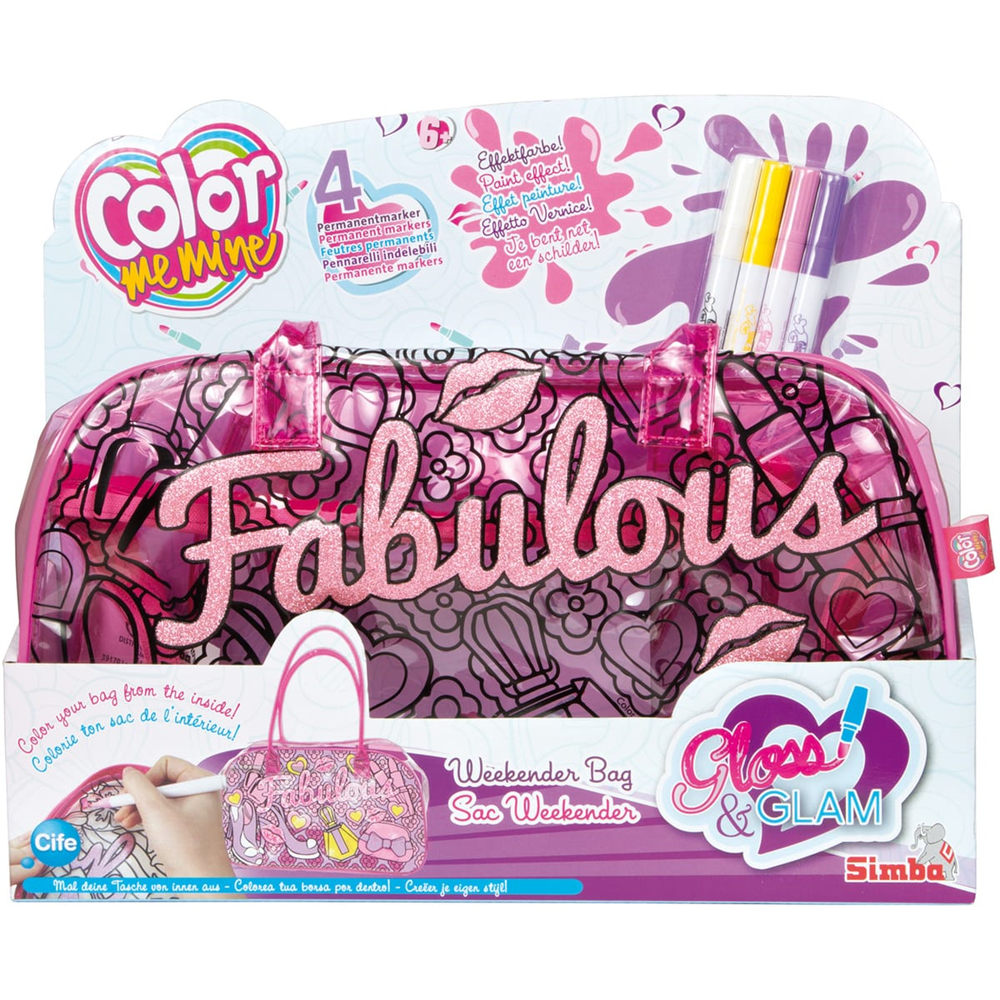 Simba Dickie 86848A Color Me Mine - Weekender Bag Fabulous - zum Selbstbemalen
