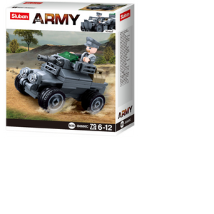 Sluban M38-B0680C WWII - Gepanzertes Fahrzeug - 78 Teile