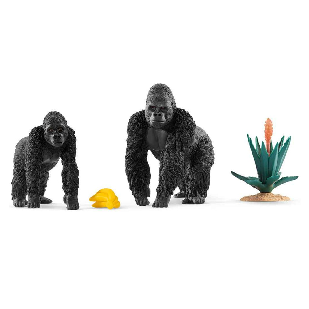 Schleich 42382 Wild Life - Gorillas auf Futtersuche