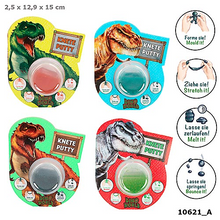 Depesche 10621 Dino World - Spring-Knete mit Glitzer