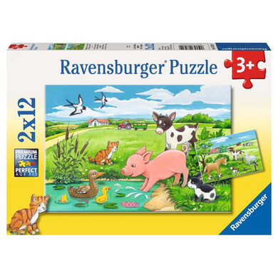 Ravensburger 07582 Kinder-Puzzle - # 12 - Tierkinder auf dem Land