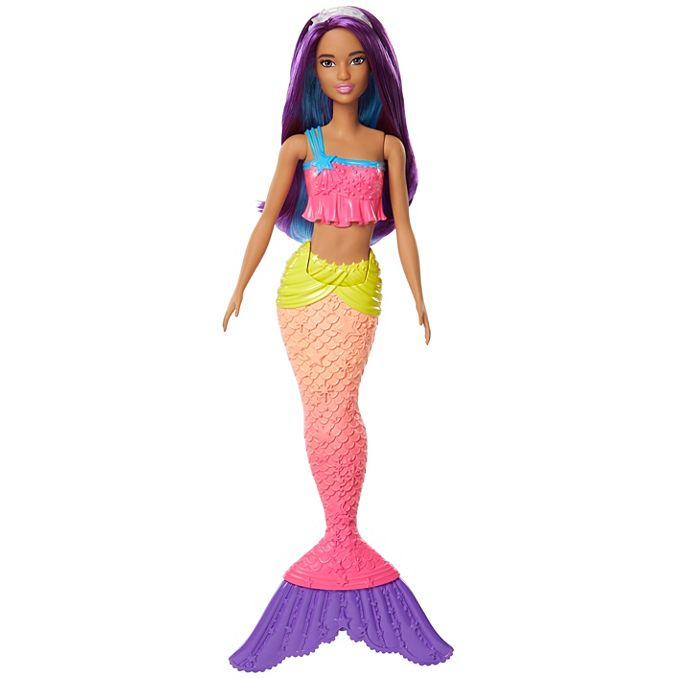 Mattel FJC90 Barbie - Dreamtopia - Regenbogen-Meerjungfrau - lila Haar