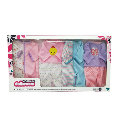 Otto Simon 549-9916 dollsroom - Puppenkleidung - Set miit 4 Kleidungsstücken - ca. 41cm