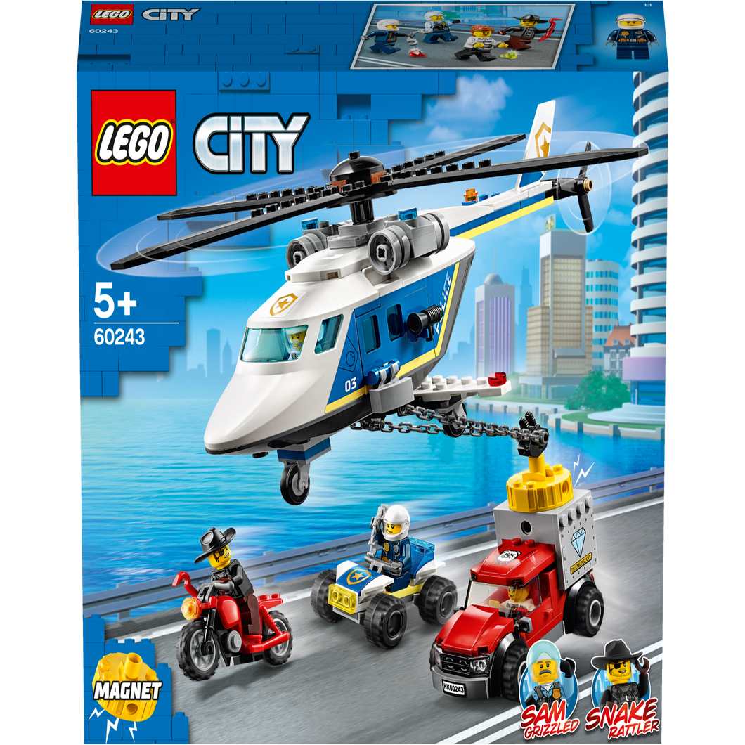 LEGO 60243 City - Verfolgungsjagd mit dem Polizeihubschrauber