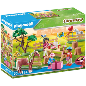 Playmobil 70997 Country - Reiterhof - Kindergeburtstag auf dem Pony