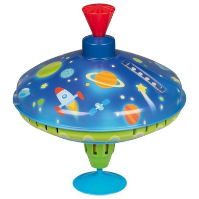 goki 53800 Spiele - Brummkreisel LED Weltall