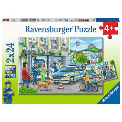 Ravensburger 05031 Kinder-Puzzle - # 24 - Unterwegs mit Polizeimeisterin Hannah
