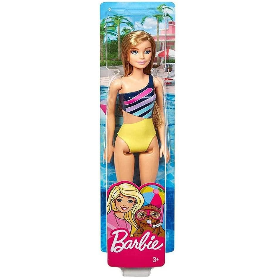 Mattel GHW41 Barbie - Beachpuppe mit Badeanzug