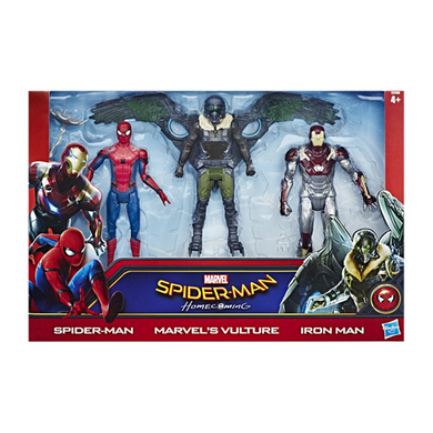 Hasbro C2408 Spiderman - Homecoming - 3-Figuren-Set - - Vulture - Iron-Man