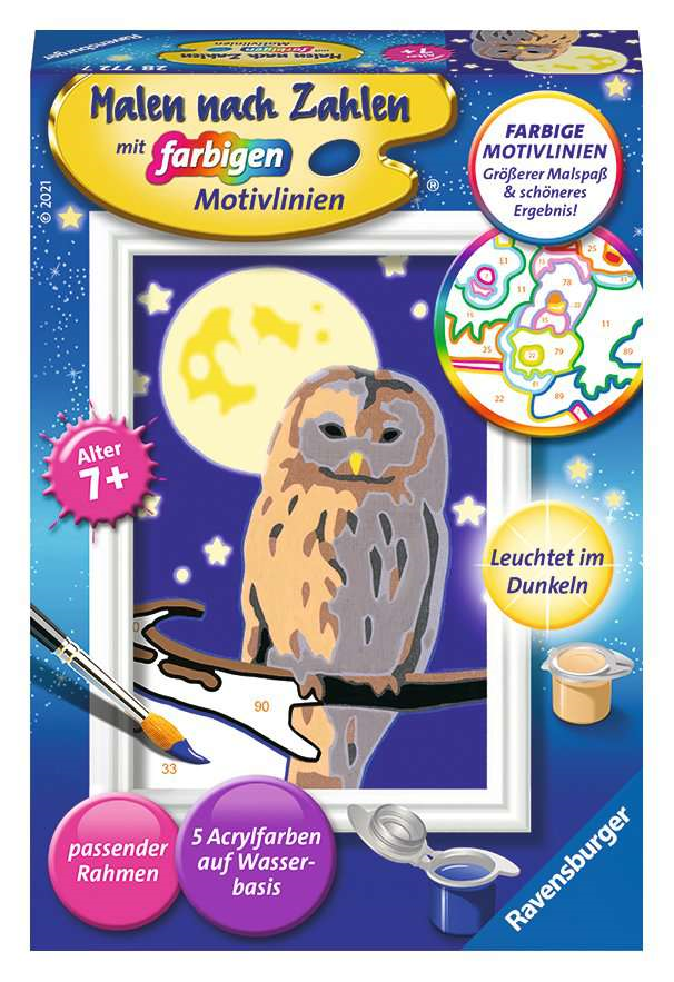 Ravensburger 28772 Malen nach Zahlen - Nachteule