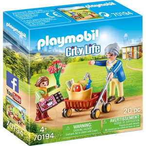 Playmobil 70194 City Life - Oma mit Rollator