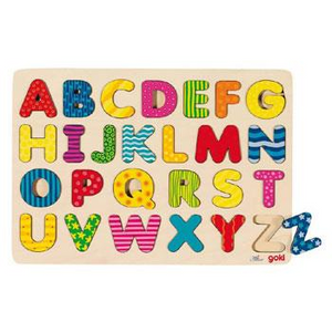 goki 57672 Holzpuzzle - Alphabetpuzzle