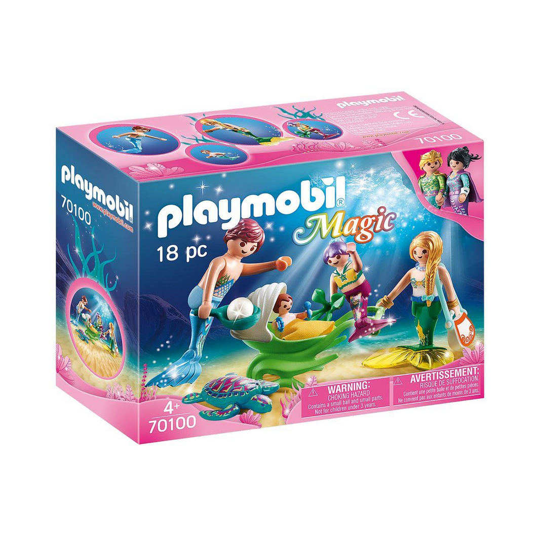 Playmobil 70100 Magic - Familie mit Muschelkinderwagen