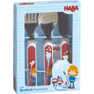 Haba 303688 Kindergeschirr - Besteck - Feuerwehr