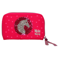 Depesche 6418 Miss Melody - Portemonnaie Streichpailletten - rot