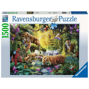 Ravensburger 16005 Erwachsenen-Puzzle - # 1500 - Idylle am Wasserloch