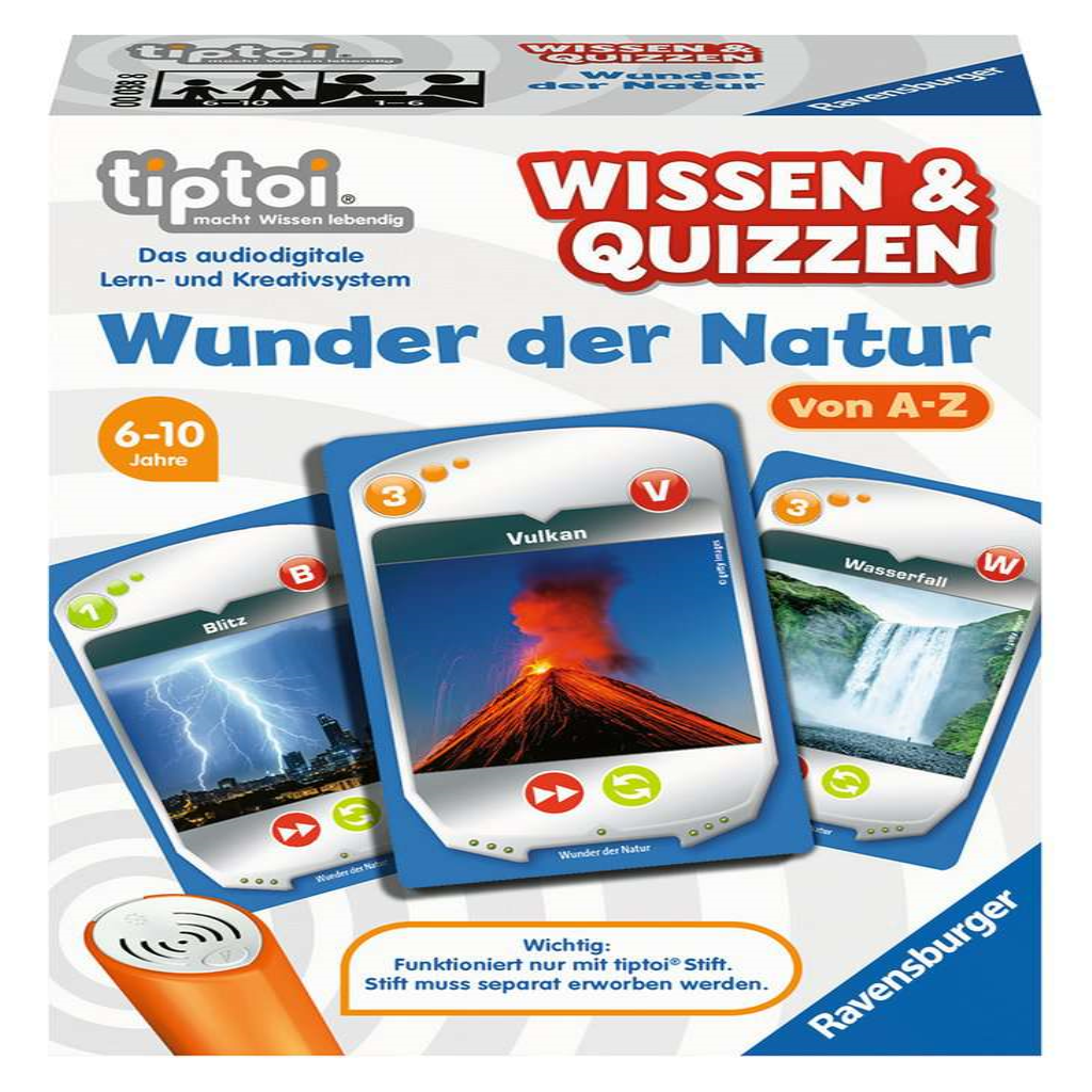 Ravensburger 00038 tiptoi - Wissen & Quizzen: Wunder der Natur