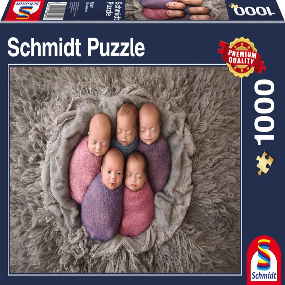 Schmidt Spiele 58301 Schmidt Puzzle - Fünf auf einen Streich - 1000 Teile
