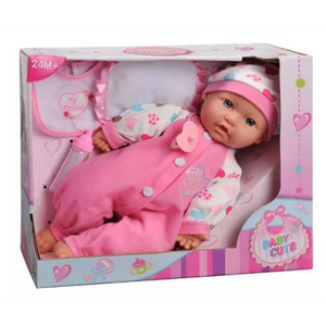 Toi-toys 02021 Cute Baby - Baby Puppe - ca. 35 cm