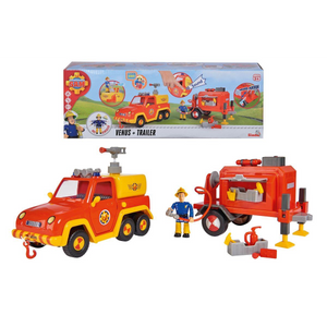 Simba Dickie 109251086 Simba Toys - Feuerwehrmann Sam - Venus mit Anhänger und Figur